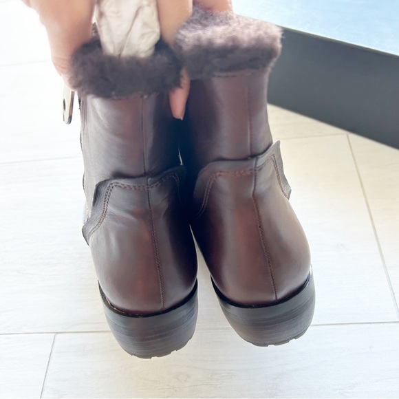 NEW Everybody by BZ Moda Polaris Brown Leather Faux Fur Lined Boots - Picture 11 of 15